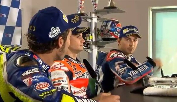 Battibecco Rossi-Lorenzo in conferenza stampa