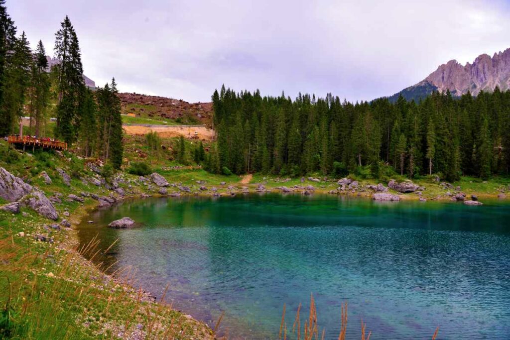 itinerario moto trentino lago carezza