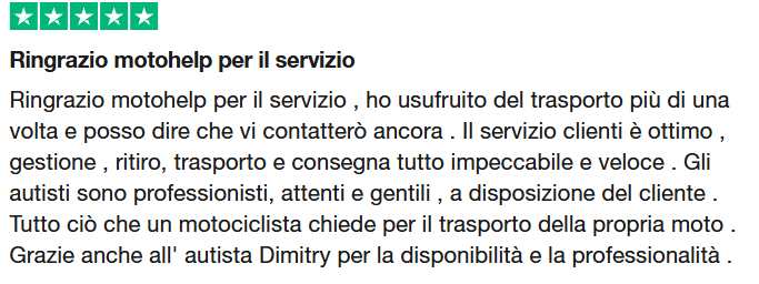 recensione motohelp positiva